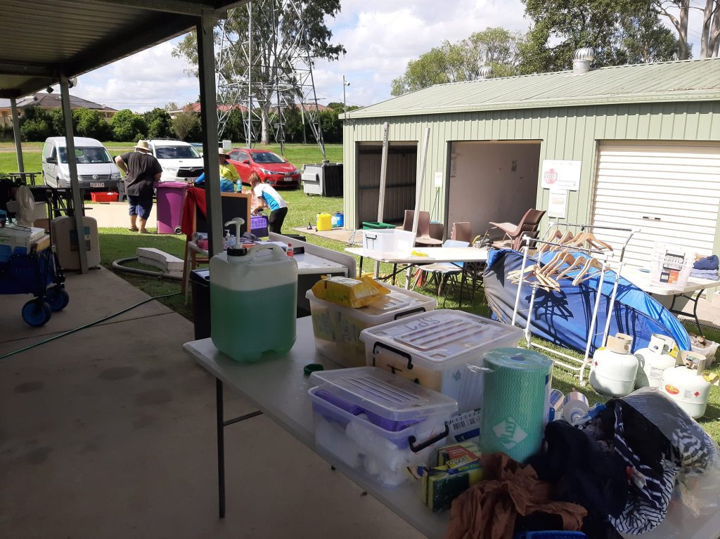 Community Spirt - members helping out in clean up efforts
